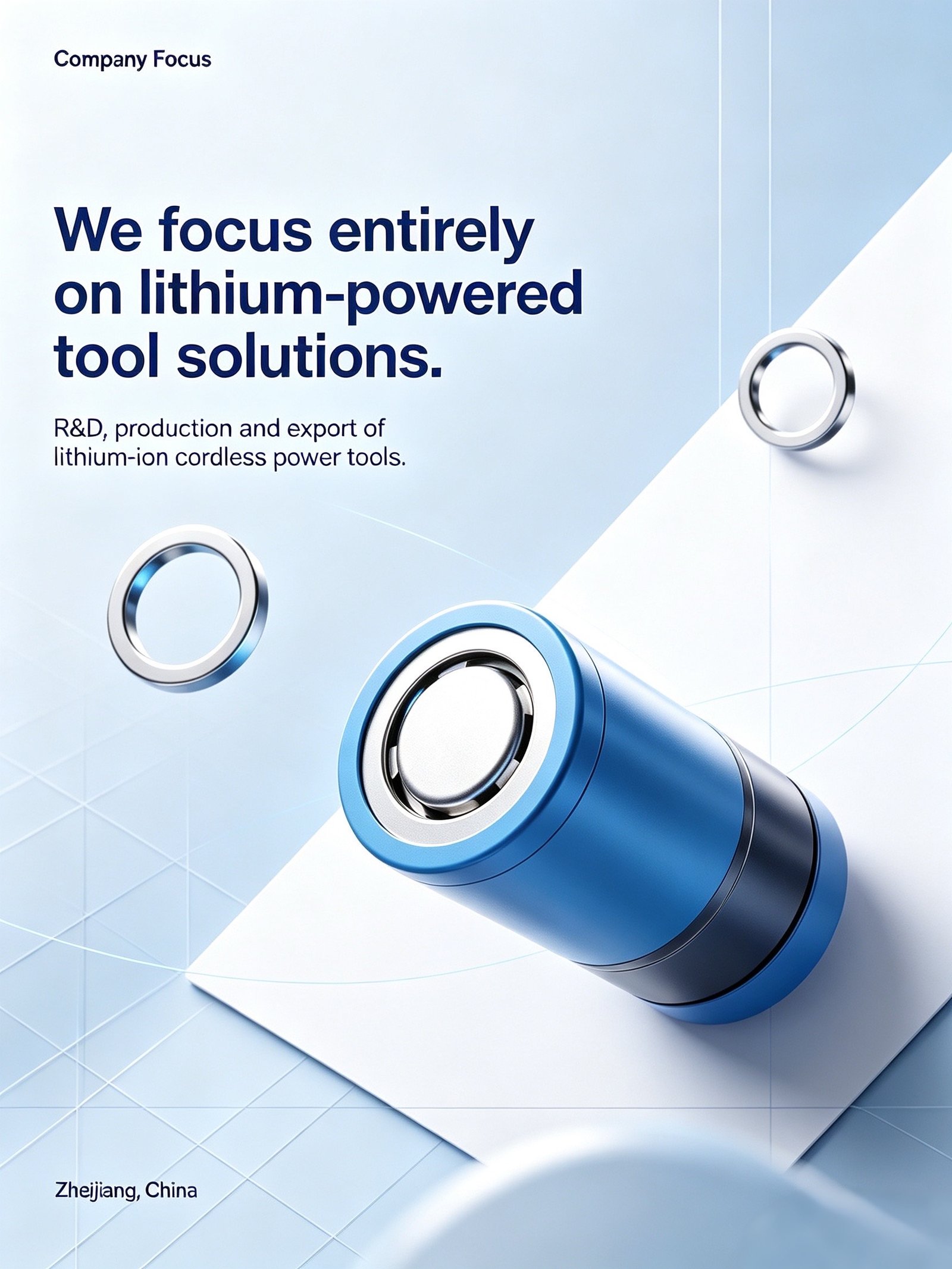 Lithium-ion battery concept illustration from the Pengmao company profile